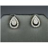 Image 1 : Dazzling Custom Made Pear Design Diamond Earrings