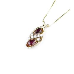 Fine Ruby & Diamond Pendant