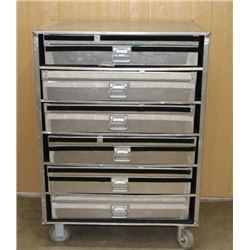 Custom Stainless Steel Rolling Showcase