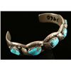 Image 2 : Old Pawn Handmade Turquoise Silver Cuff