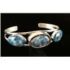 Image 1 : Reversible Turquoise & Opal Lapis Mosaic Cuff