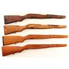 Image 1 : Lot of 4 SKS Wood Stocks