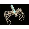 Image 1 : Native American Sterling Turquoise Butterfly Cuff
