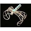 Image 2 : Native American Sterling Turquoise Butterfly Cuff