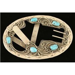 Belt Buckle Made to Hold a 2 Barrel Derringer