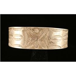 Old Pawn Hammered Silver Cuff Bracelet