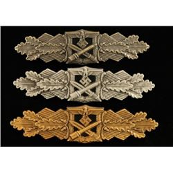 Lot of German WWII Army Close Combat Clasps