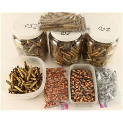 Large Lot of Brass & Bullets