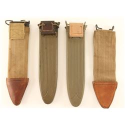 Lot of 5 Military Type Knife Scabbards