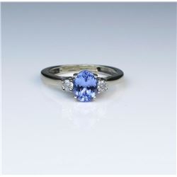 Charming Classic Tanzanite & Diamond Ring