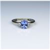 Image 1 : Charming Classic Tanzanite & Diamond Ring