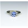 Image 2 : Charming Classic Tanzanite & Diamond Ring