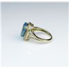 Image 3 : Captivating Swiss Blue Topaz & Diamond Ring