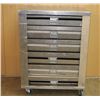 Image 1 : Custom Made Stainless Steel Showcase Rolling Rack
