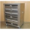 Image 2 : Custom Made Stainless Steel Showcase Rolling Rack