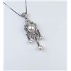 Image 3 : Graceful Edwardian Style Pearl & Diamond Pendant
