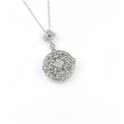 Elegant Vintage Style Diamond Pendant