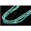 Image 2 : Native American Turquoise Coral Necklace