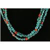 Image 2 : Native American Turquoise Coral Necklace
