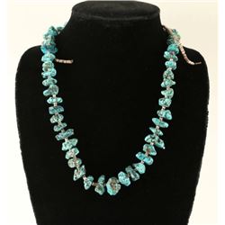 Turquoise Nugget & Shell Heishi Necklace