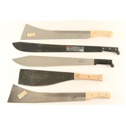 Lot of 5 Machetes