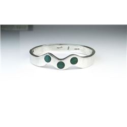 Sleek & Modern Sterling Silver Hinged Bangle