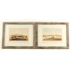 Image 1 : Lot of 2 Hand Colored Engravings