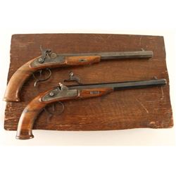 Unsigned Set of Percussion Dueling Pistols
