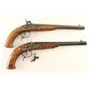 Image 2 : Unsigned Set of Percussion Dueling Pistols
