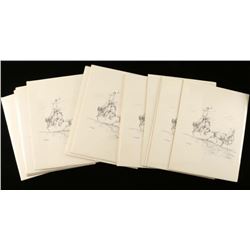 Lot of 17 Will James Prints