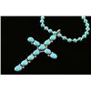 Image 2 : Navajo Turquoise Sterling Cross Pendant