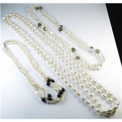 Lot of 3 Pearl Strands