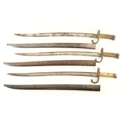 (3) French Chassepot Sword Bayonet