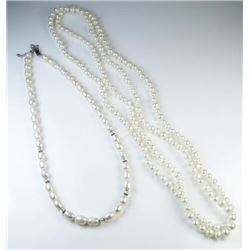 Lot of 2 Pearl Strands