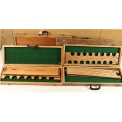 Lot of 6 Wooden Gun Show Rifle Racks