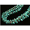 Image 2 : Three Strand Navajo Turquoise Bead Necklace