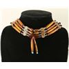 Image 1 : Native American Turquoise & Coral Bone Choker