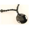 Image 2 : Black Bead Necklace with Pendant