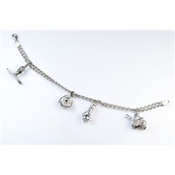 Nice Vintage Italian Charm Design Bracelet