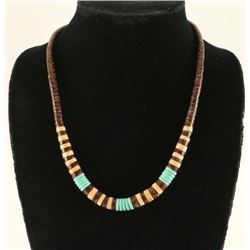Native American Turquoise Shell Necklace