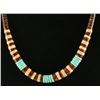 Image 2 : Native American Turquoise Shell Necklace