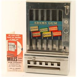 Vintage Adams Gum Machine