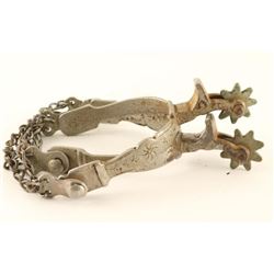 Pair of Buerman Spurs with Chains