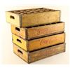 Image 2 : Lot of 4 Wooden Coca Cola Bottle Crates