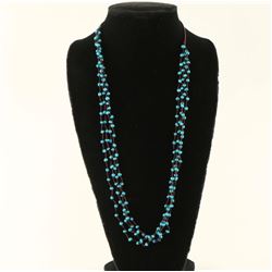 Four Strand Turquoise Bead Indian Necklace