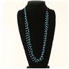 Image 1 : Four Strand Turquoise Bead Indian Necklace
