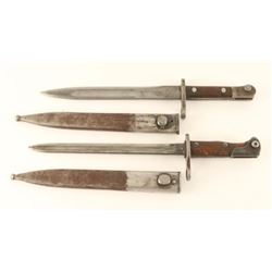 (2) South American Mauser Bayonets