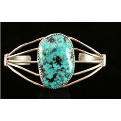 Native American Turquoise Sterling 5 Wire Cuff