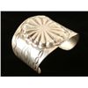 Image 1 : Hammered Repousee Sterling Native American Cuff