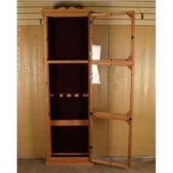 Rustic Wooden Rifle & Pistol Cabinet